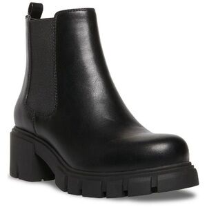 Madden Girl Tessa Black Lug Sole Boot